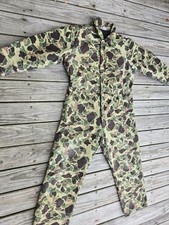 Vintage KEY Imperial Distressed Camo Insulated Hunting Coverall USA Men XL