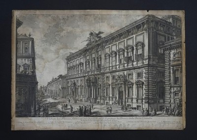 Veduta del Palazzo fabbricato sul Quirinale Giovanni Battista Piranesi 1757 Rom