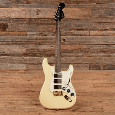 Fender MIM Mahogany Blacktop Stratocaster HHH Olympic White (SIEHE BESCHREIBUNG)