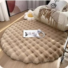 "Round Shaggy Rug – Plush Non-Slip Carpet for Living Room & Bedroom, Soft Fluffy