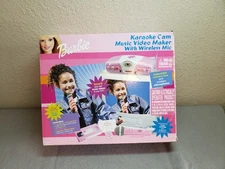 Barbie Karaoke Cam Music Video Maker & Wireless Microphone 2003 Mattel, Pre-owne