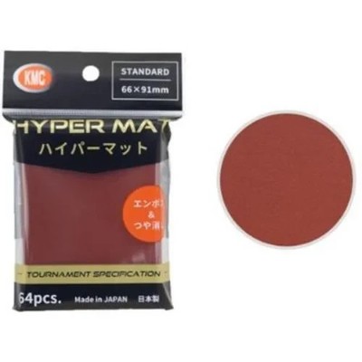 KMC STANDARD 64 Sleeves - HYPER MATT RED