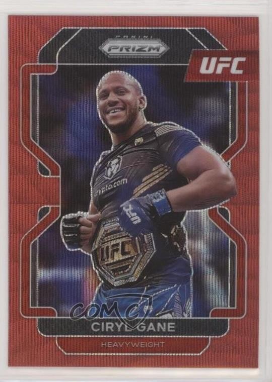 2022 Panini Prizm UFC Ruby Wave Prizm Ciryl Gane #101 06iv
