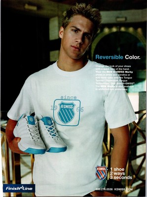 2000s   K-SWISS Baby Blue Marby print ad   Y2K FASHION style 2003  ADS.22