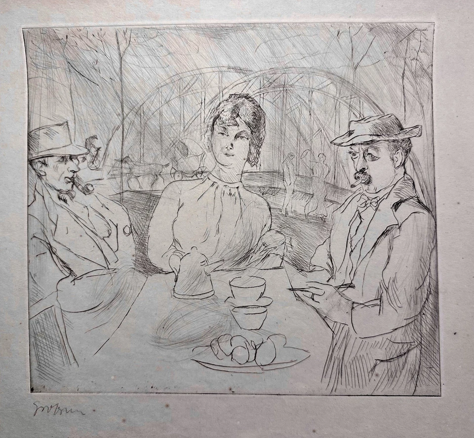 Grossmann, Rudolf ‘…’ um 1925, Radierung, signiert u.l. - Bild 3 von 4