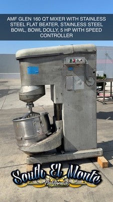 160 QT PLANETARY AMF GLEN 160QT MIXER WITH STAINLESS STEEL FLAT BEATER AND BOWL