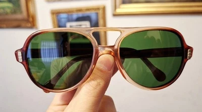 1950's AMERICAN OPTICAL Pilot Sunglasses made in USA Aviator Eyewear Top Gun - Image 1 of 4