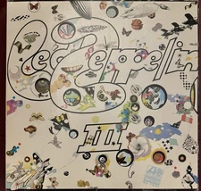 Led Zeppelin III LP Atlantic SD 7201 ORIGINAL US Press Rotating Wheel VG+ Works!