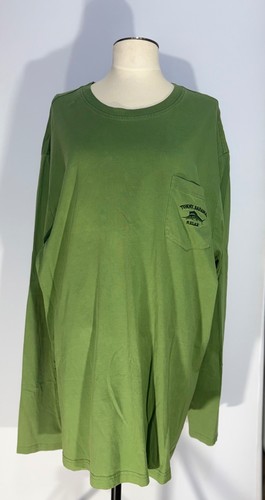 Tommy Bahama Relax Men’s 3XL Green Supima Cotton Long Sleeve Pocket Shirt
