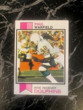 1973 Topps Football # 511 Paul Warfield Miami Dolphins