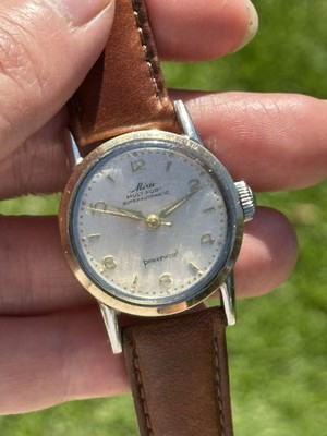Vintage Mido Multifort Super Automatic Solid Gold Bezel & Stainless Steel Watch