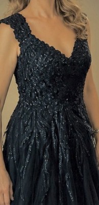 Vera Mont Abend,-Cocktail, Abi-Kleid Gr.38/40  plus Bolero+Abendtäschchen