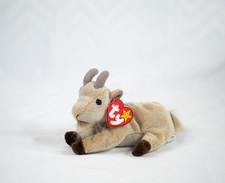 Ty Beanie Baby Goatee the Goat DOB November 4, 1998 plush stuffed toy