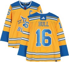 Brett Hull St. Louis Blues Autographed 2022-23 Reverse Retro Adidas Jersey