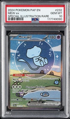 2024 POKEMON PAF EN-PALDEAN FATES SPECIAL ILLUSTRATION RARE #232 MEW EX PSA 10