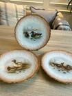 New ListingFrench Delinieres Limoges Hand-Painted Duck Motif Cabinet Plates, Set Of 3