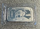 1 TROY OZ .999 FINE SILVER AMERICAN BUFFALO BAR INDIVIDUALLY SEALED – 1 BAR