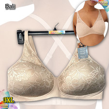 NWT Bali Women's 3XL Breathe Full Coverage Wireless T-Shirt Bra DF7594 Almond