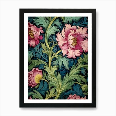 William Morris Tapete 65 Art Pri gerahmtes Wandbild Poster Leinwanddruck Bild