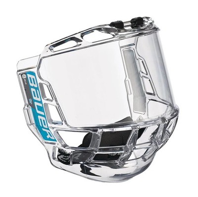 Bauer Concept 3 Clear Hockey Full Face Mask/Shield/Fishbowl with High-Impact 