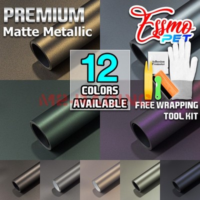 ESSMO PET Matte Metallic Car Auto Vinyl Vehicle Wrap Decal Sticker Sheet Film