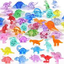 180 Pcs Mini Dinosaur Figures, Mini Resin Animals Figures to Hide, Small Plastic