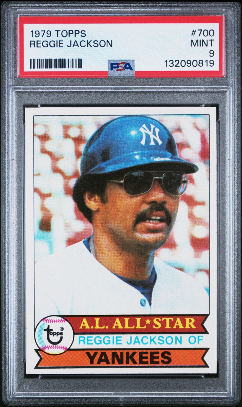 1979 TOPPS BASEBALL-#700 REGGIE JACKSON. PSA 9 MINT