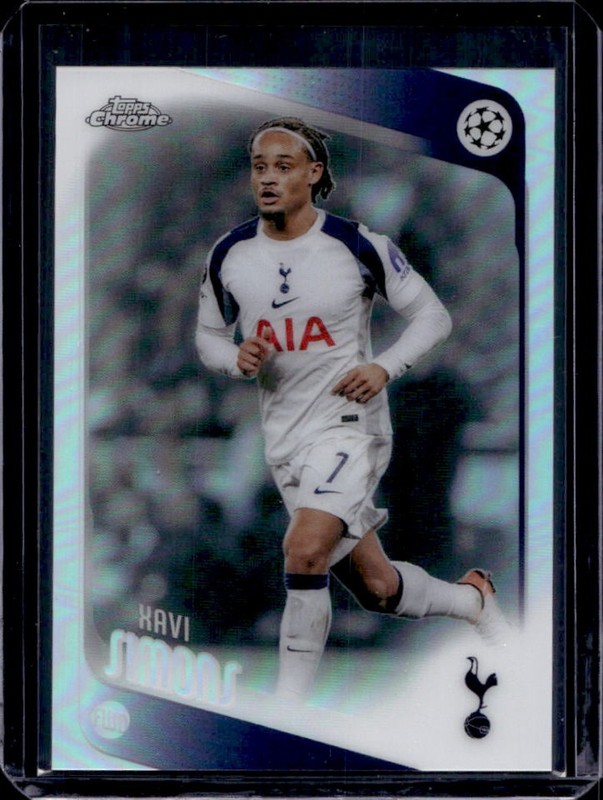 2025-26 Topps Chrome UEFA Xavi Simons Refractor #85 Tottenham