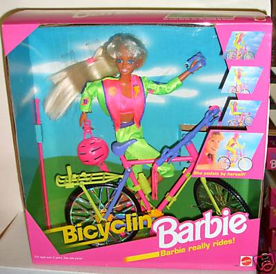 5514 NRFB Mattel Bicycling Barbie w/Bicycle Fashion Doll