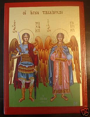 Icône Ange Michael Gabriel Icon Icone Angel-gardien Angel Archange icona Ikona