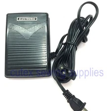 Foot Control Pedal & Cord #411646W For Bernette, Singer, Riccar, Viking, White