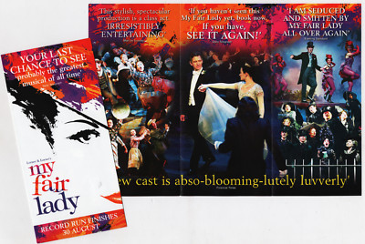 Laura Michelle Kelly ''MY FAIR LADY'' Anthony Andrews 2003 London Closing Flyer