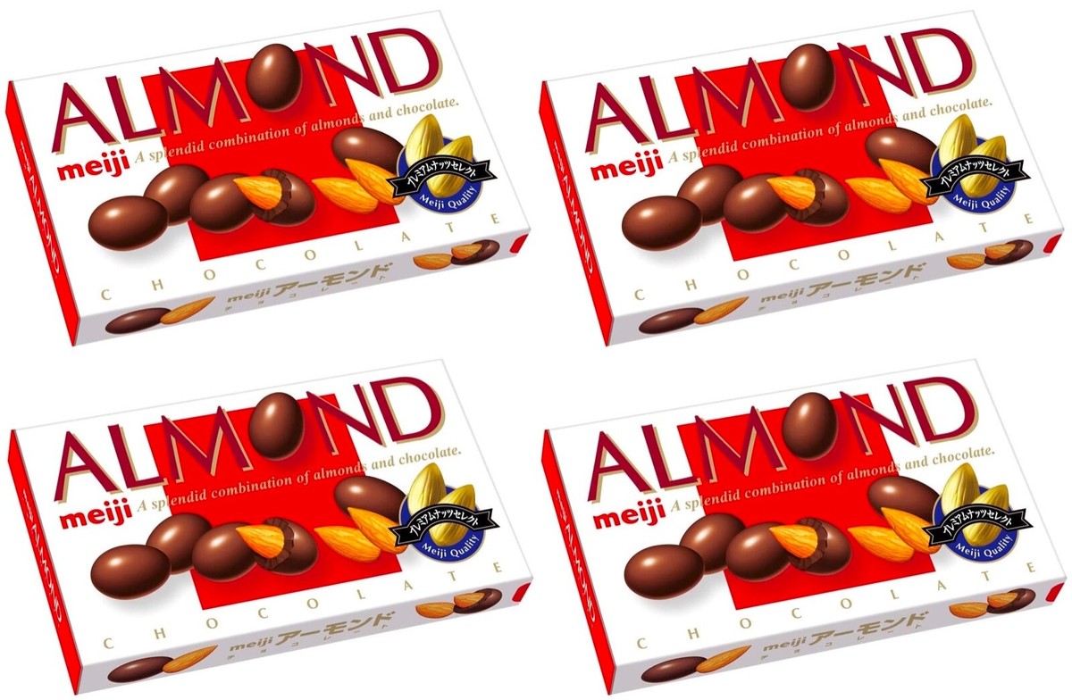 MEIJI ALMOND Chocolate Crispy Crunch Nuts Sweet Candy Savory Snack