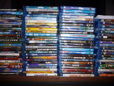 --BIG 2025 UPDATE-- 3D movies pick & choose LOT (3D Blu-Rays ONLY)