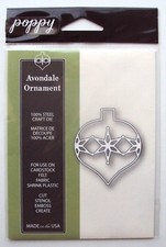 Poppy Stamps Steel Die Avondale Ornament, NEW