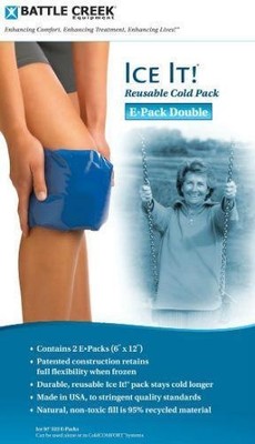 Ice It E-Pack 6x12 Cold Therapy 2 Pack Knee Shoulder Model 512 516 Non-Toxic
