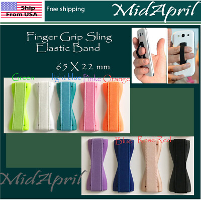  Cell Phone Finger Grip Sling Elastic Band Holder Selfie Strap Tablet
