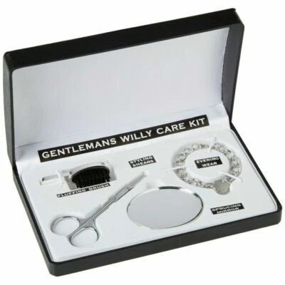 LND GIFTS Gentlemans Willy Care Grooming Kit Set Novelty Joke Secret Santa Mens Gift