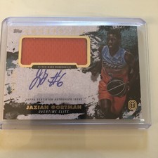 2021-22 Topps Inception OTE Overtime Elite Cards /199 Jazian Gortman Patch Auto