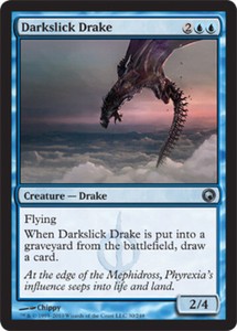 Darkslick Drake x4 - Scars of Mirrodin - NM-Mint, English - Scars of Mirrodin