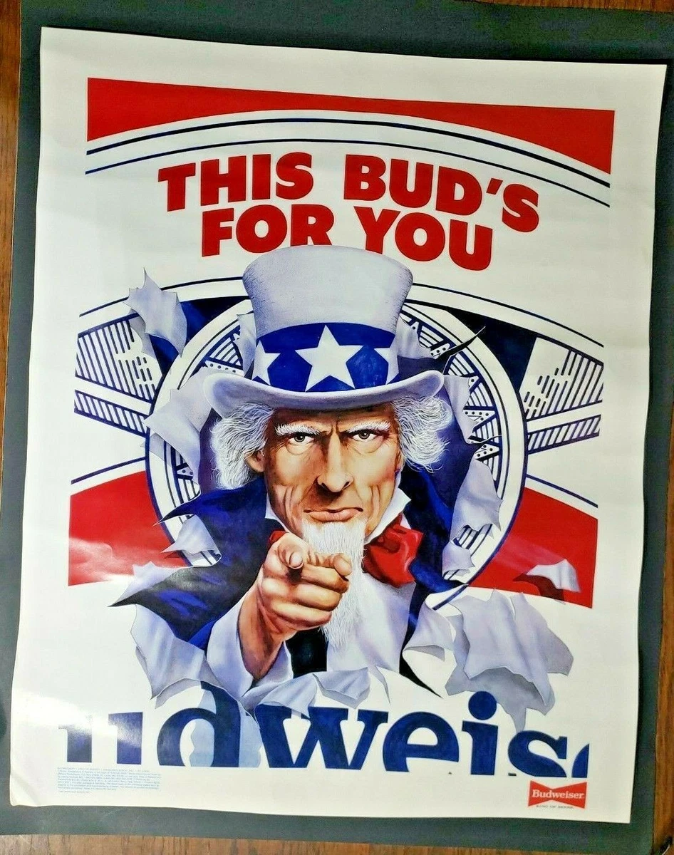 Old Beer Signs Indiana Collectible Budweiser Signs & Tins for sale