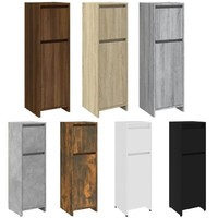 Modern Bathroom Cabinet Washroom Storage Cabinet Cupboard Engineered Wood Vidaxl
