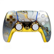Nevermarble PS5 Controller Killscreen Custom Gold Pro PlayStation 5 DualSense