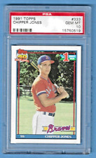 1991 Topps Chipper Jones Braves #333 Rookie PSA 10 #15750519 HOF 2018