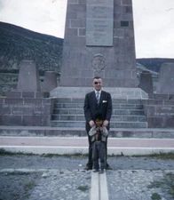 Vintage Stereo Realist Photo 3D Slide EQUATOR Marker Quito Ecuador