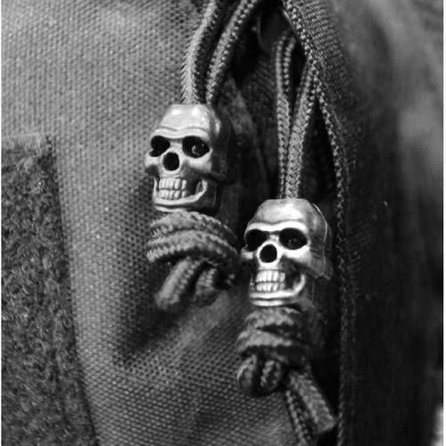 TAPÓN DE BLOQUEO DE CORDÓN EN FORMA DE CALAVERA PAQUETE DE 10 ROPA FINAL EJÉRCITO NAVEGACIÓN CUENTAS CONTADORES DE MAPAS - Imagen 8 de 9
