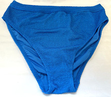 NEW Next UK18 Eu46 US14 blue textured lined bikini bottoms