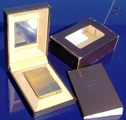 Vintage ST Dupont Paris Lighter in Box Air France 1985 Tobacco Cigarette  Pipe