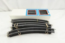 HO Scale Silver Steel Curve Track 35 Pieces Model Power Made in Italy Brand New