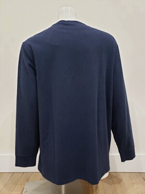 Polo Ralph Lauren Men s Fleece Long Sleeve Crewneck Top Navy Size